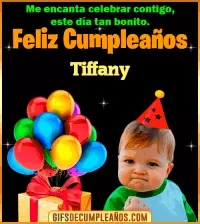 GIF Meme de Niño Feliz Cumpleaños Tiffany